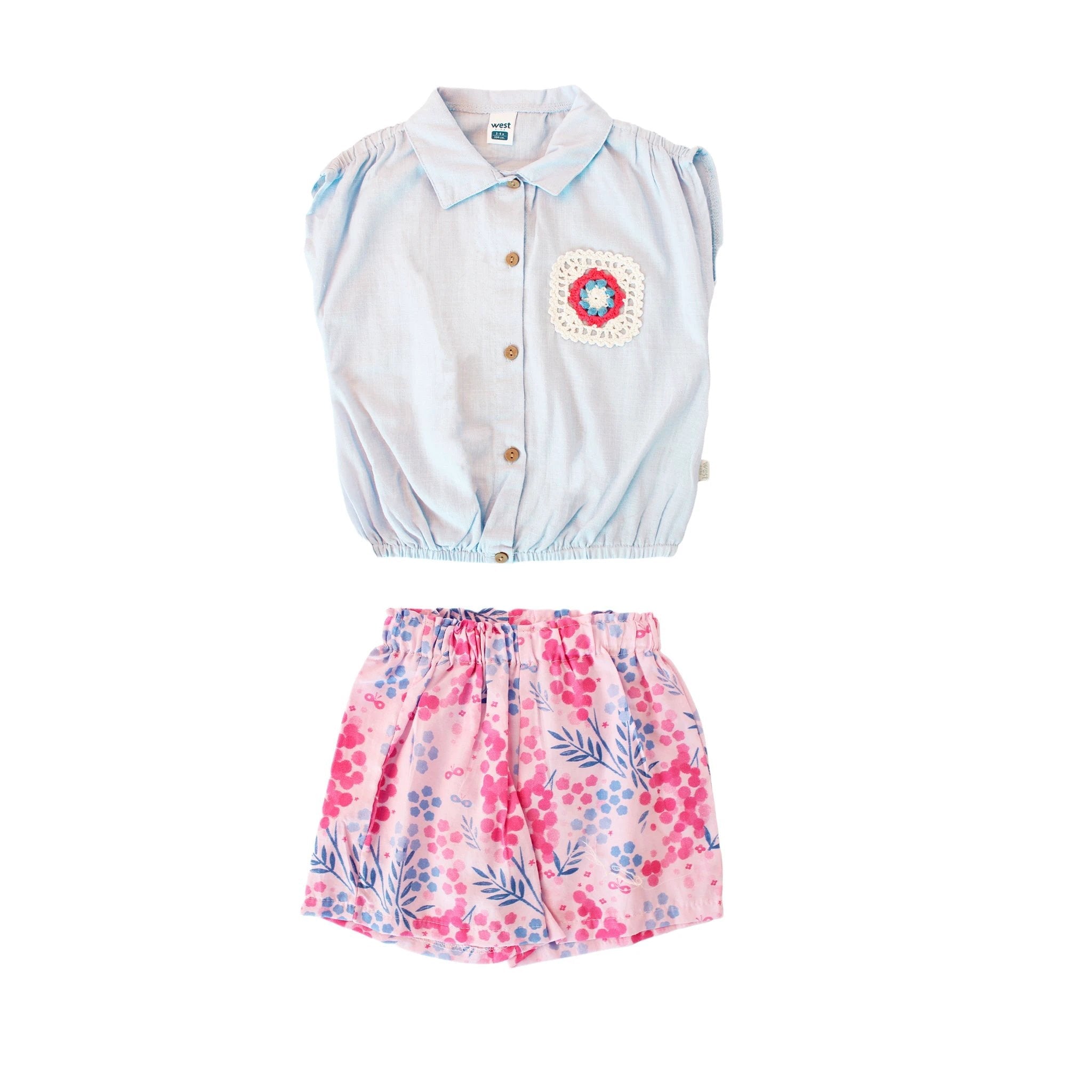 Conjunto West Estampada 2 Piezas Para Niñas by Tiny Tots