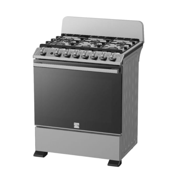 ESTUFA CON HORNO 30'' GRIS WHIRLPOOL