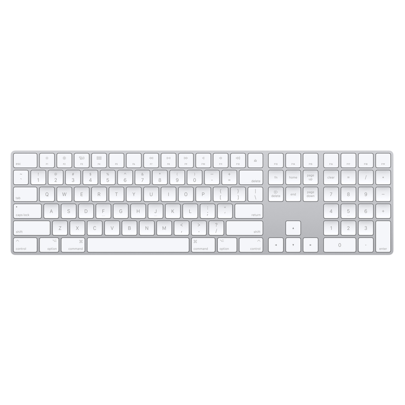 Apple Magic Keyboard with Numeric Keypad (English, Lightning - White Keys)