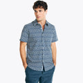 Camisa Nautica Mangas Cortas Estampada Para Caballeros by Nautica