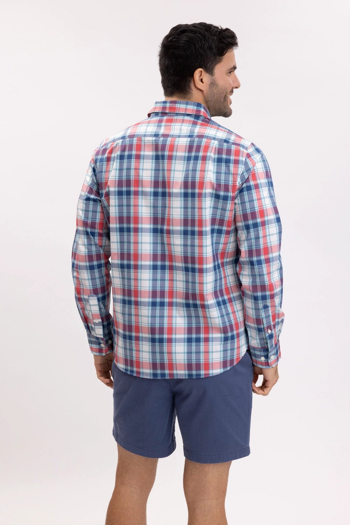 Camisa Nautica Mangas Largas Cuadros Para Caballeros by Nautica