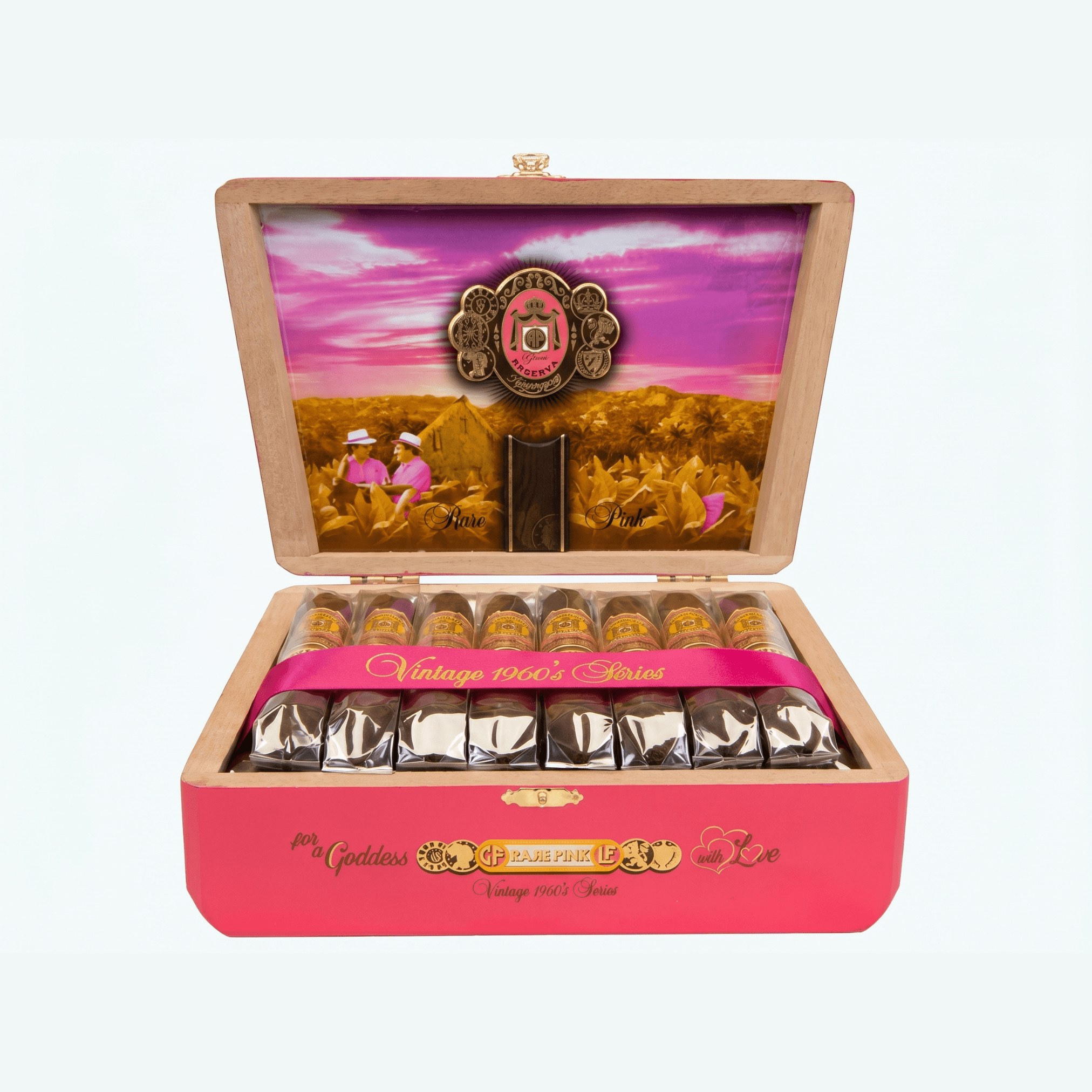 Arturo Fuente Rare Pink Vintage 1960's Series Signature de 25