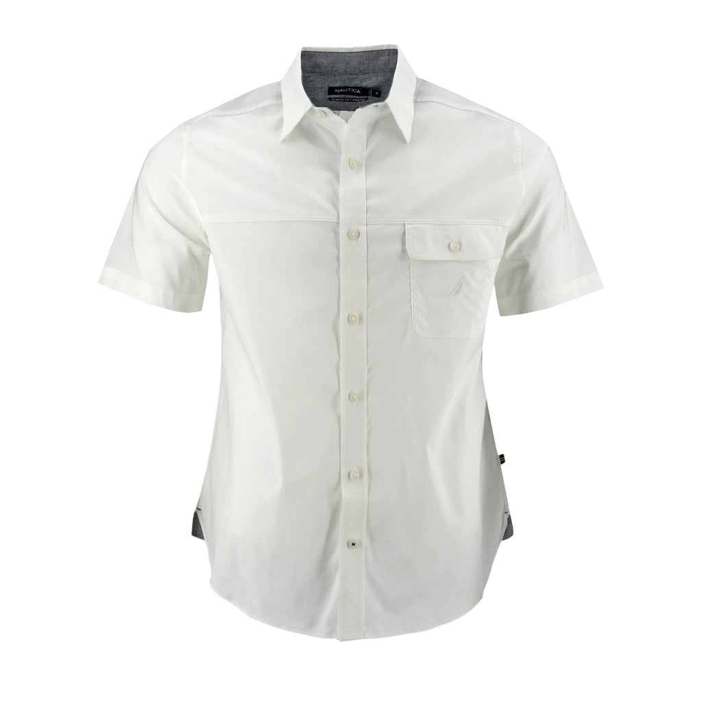 Camisa Nautica Mangas Cortas Lisa P/ Caballeros by Nautica