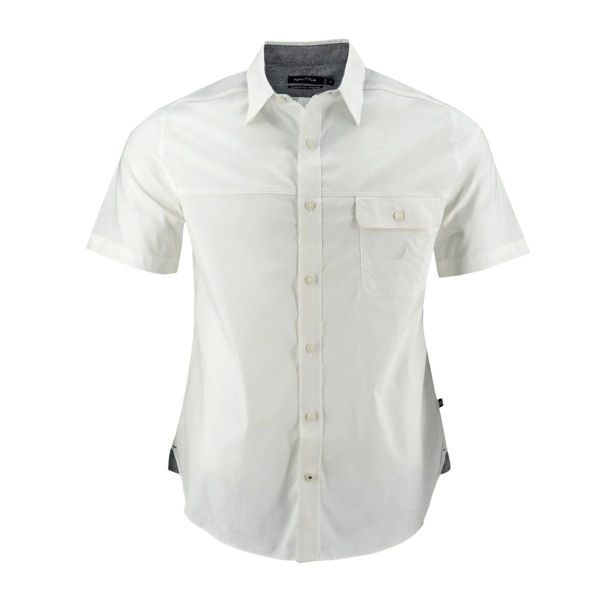Camisa Nautica Mangas Cortas Lisa P/ Caballeros by Nautica