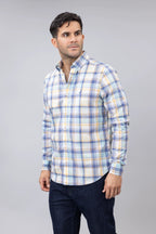 Camisa Nautica Mangas Larga Cuadros P/ Caballeros 36900W by Nautica