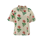 Blusa Posh Mangas Cortas Floral para Damas