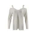 Blusa Posh Mangas Largas Lisa Encaje para Damas