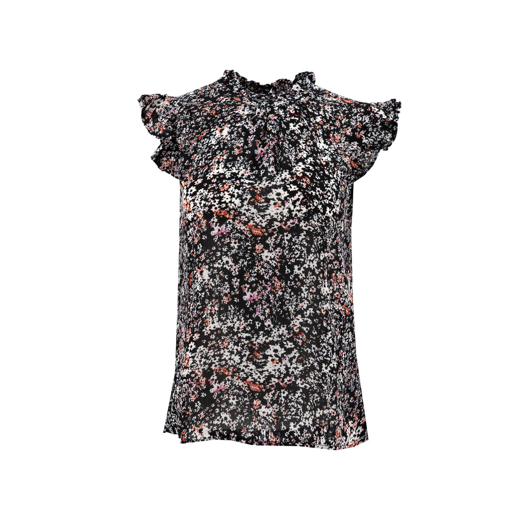 Blusa Posh Mangas Cortas Print para Damas