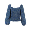 Blusa Posh Mangas Largas Floral Ruches para Damas