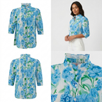 Blusa Posh Mangas 3/4 Estampado para Damas