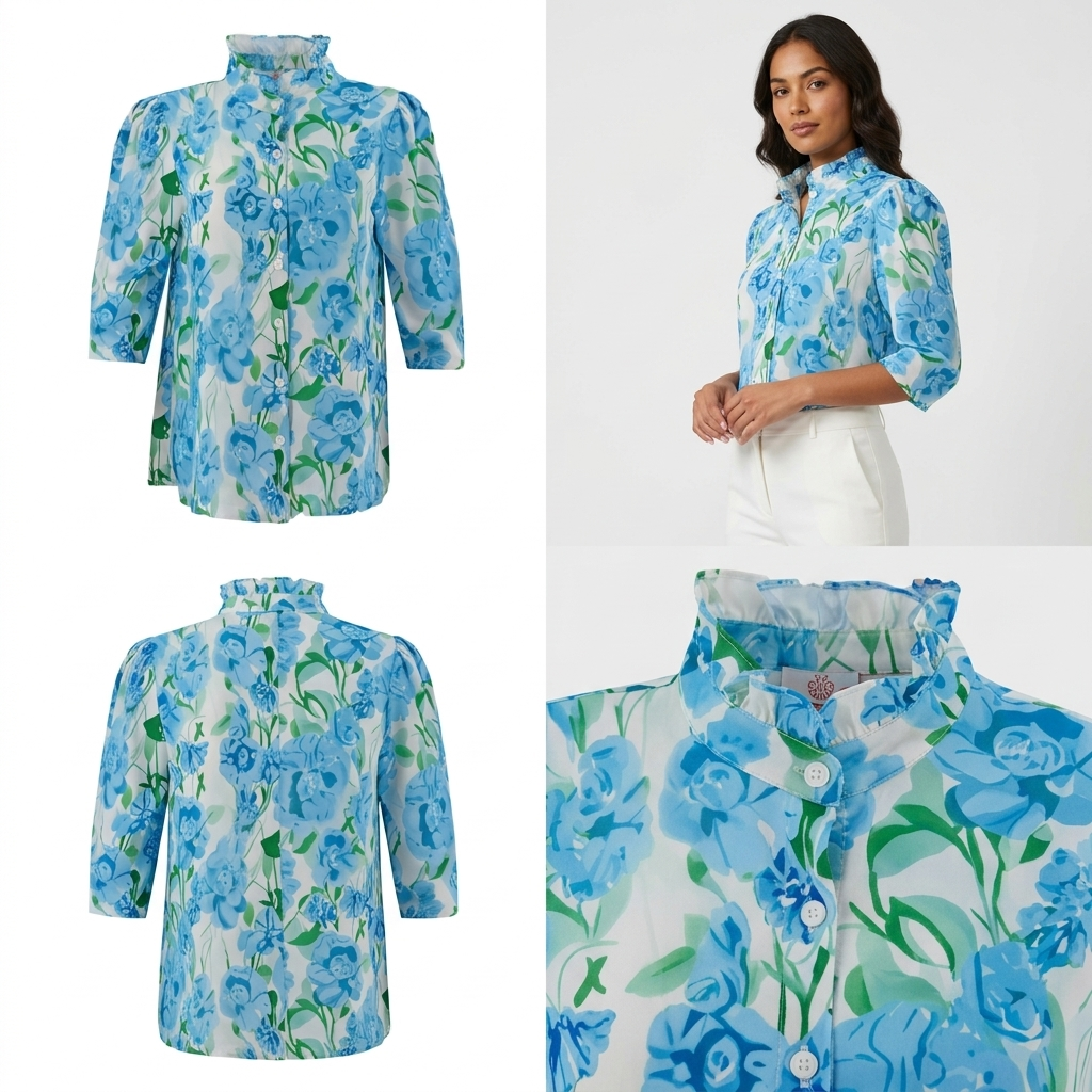 Blusa Posh Mangas 3/4 Estampado para Damas