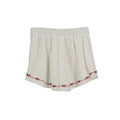 Pantalón Corto Posh Perlas Lacitos Bordados para Damas