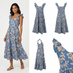 Vestido Posh sin Mangas Floral para Damas