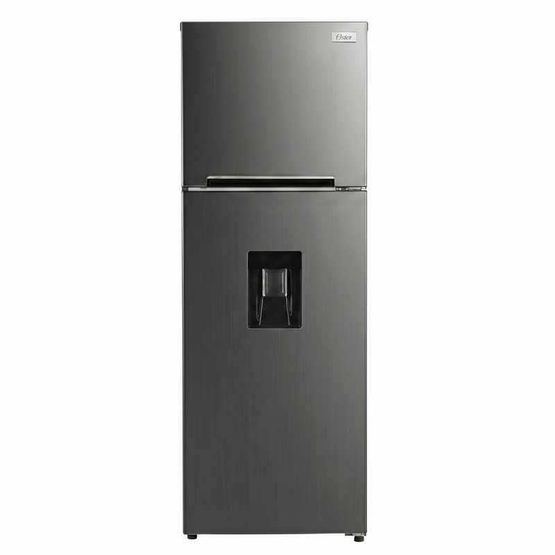 Refrigeradora Oster M/OS-NFH2902VD 9 cu.ft. No Frost Top Mount Acero