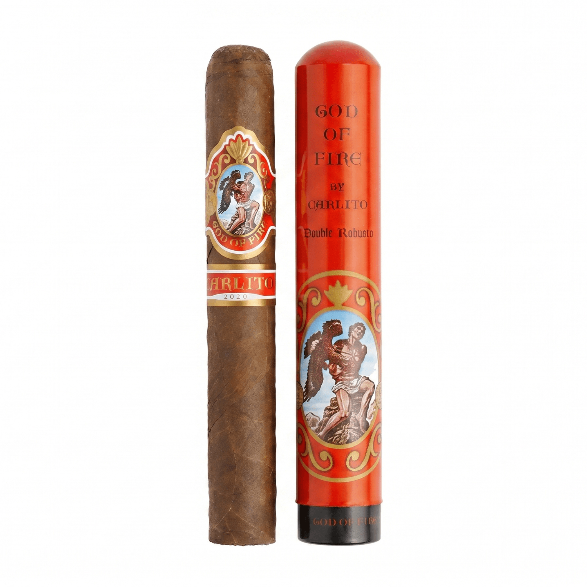 God of Fire Carlito Double Robusto Tubo de 10