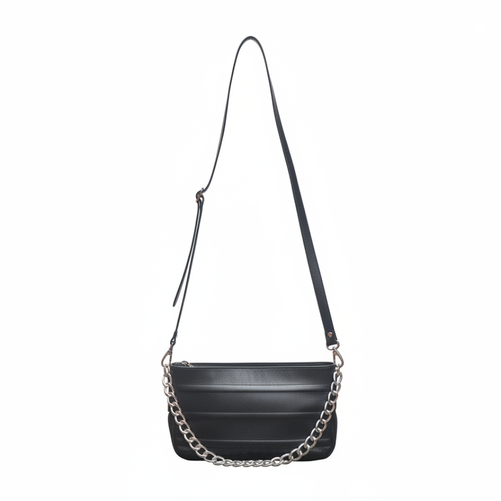 Bolso manos libres Silver CHAIN Negro