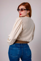 BLUSA FLUIDA BORDADA G-C 8509.