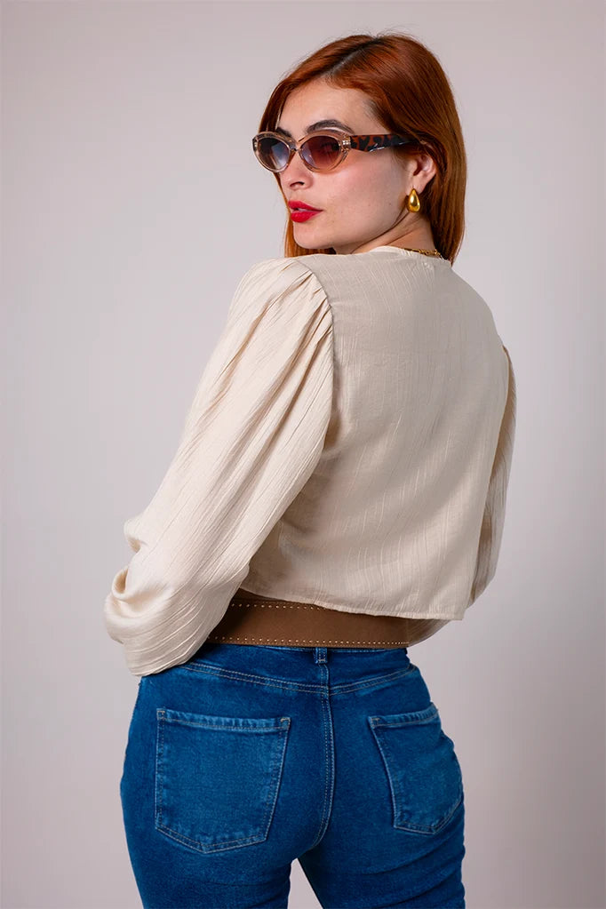 BLUSA FLUIDA BORDADA G-C 8509.