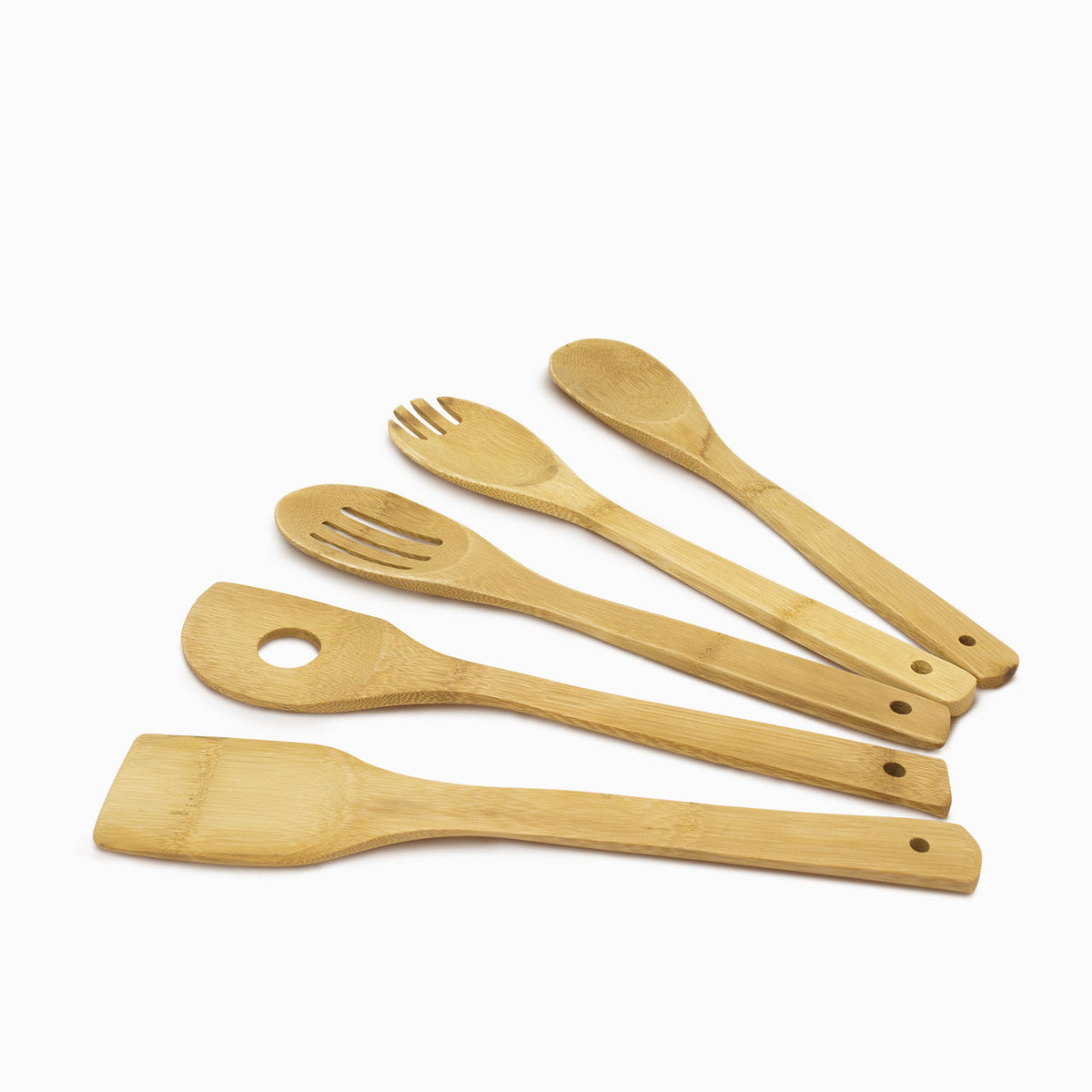 Utensilios en bambú set x5