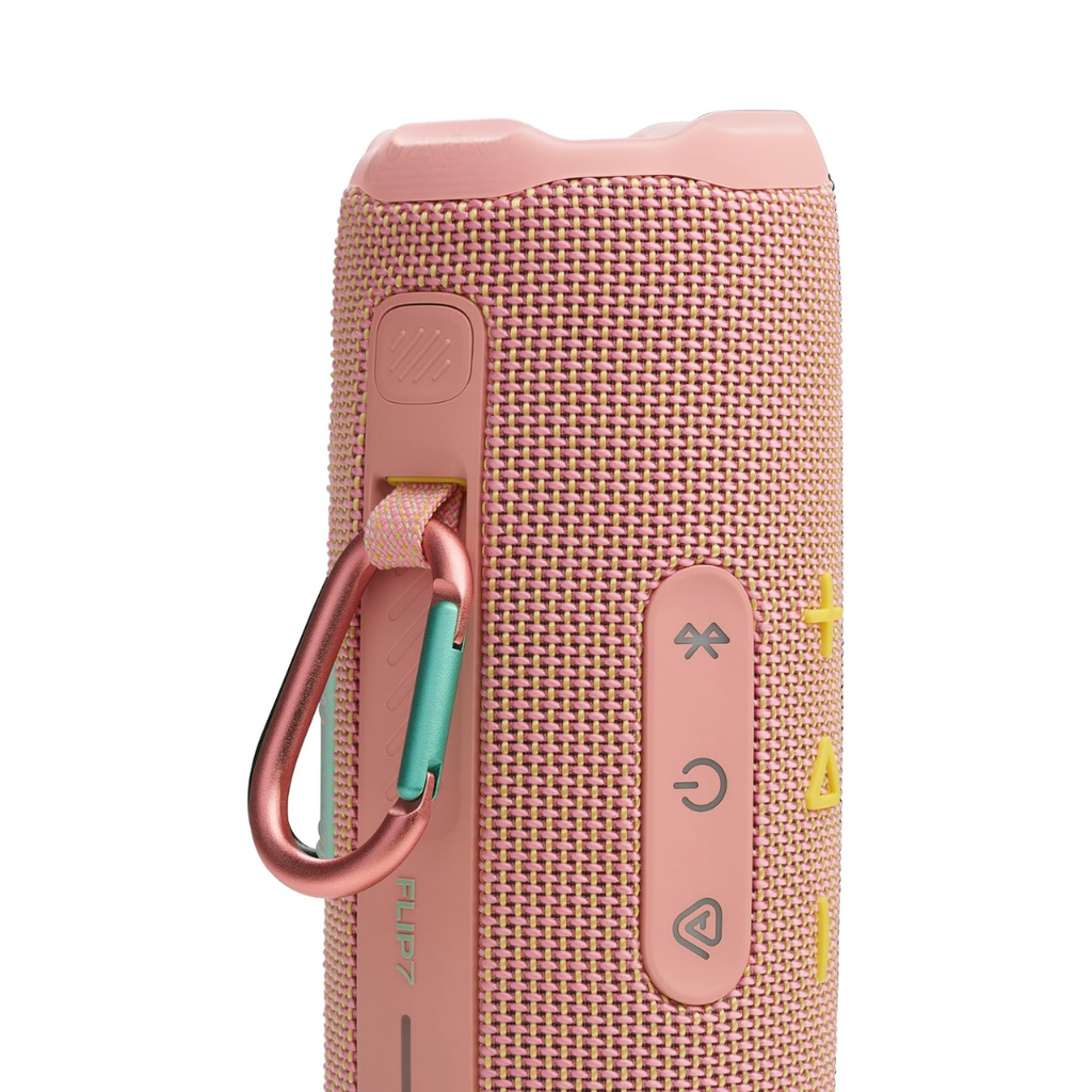 BOCINA JBL FLIP 7 WATERPROOF PORTABLE SPEAKER WIRELESS 35W PINK (MM114JBL92)