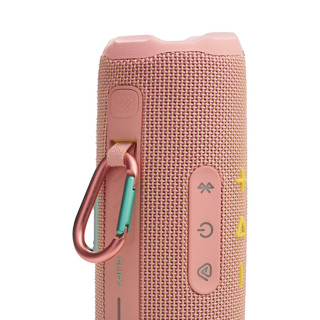 BOCINA JBL FLIP 7 WATERPROOF PORTABLE SPEAKER WIRELESS 35W PINK (MM114JBL92)