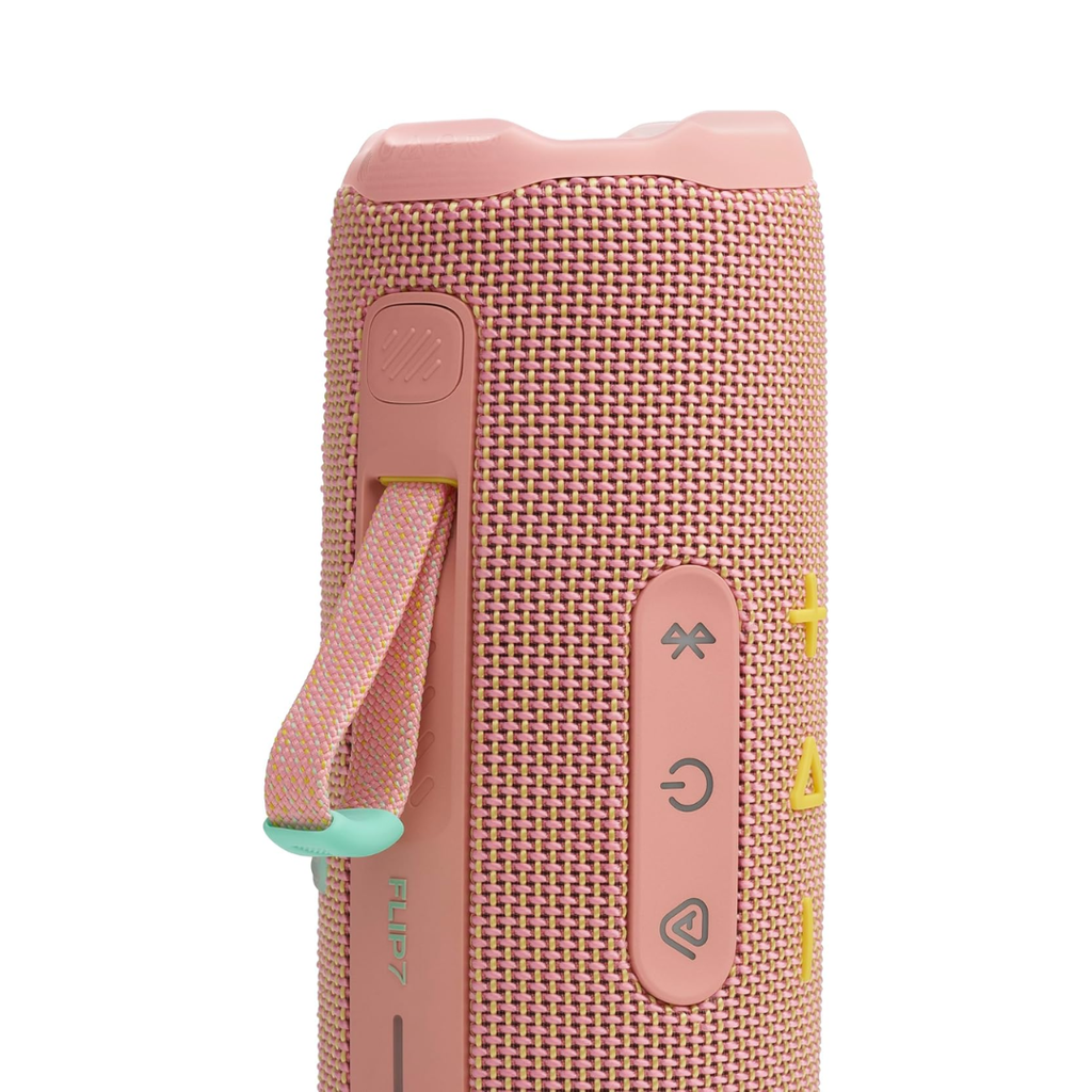 BOCINA JBL FLIP 7 WATERPROOF PORTABLE SPEAKER WIRELESS 35W PINK (MM114JBL92)