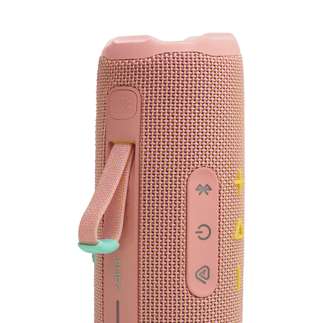 BOCINA JBL FLIP 7 WATERPROOF PORTABLE SPEAKER WIRELESS 35W PINK (MM114JBL92)