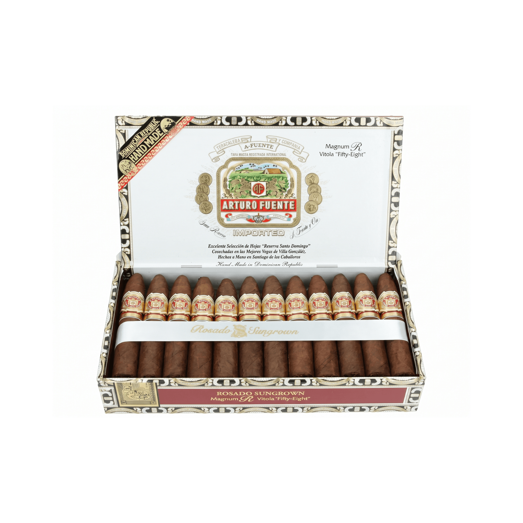 Arturo Fuente Rosado Sungrown Magnum R Vitola Fifty Eight de 25