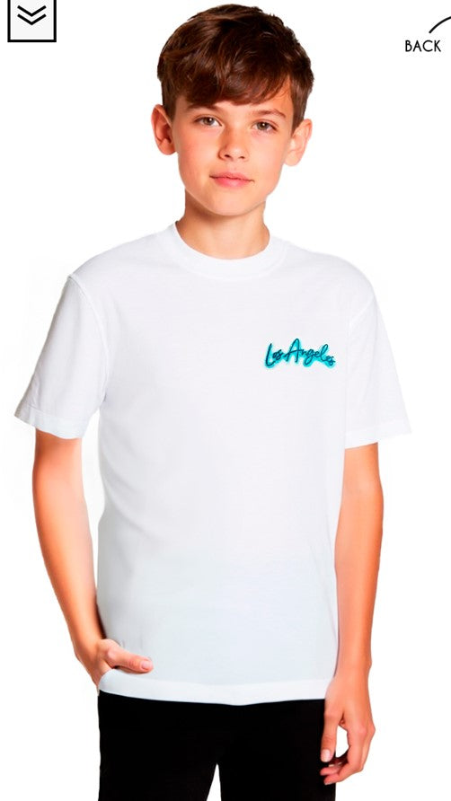 Camiseta Gsl Mangas Cortas Estampada Los Angeles Para Niños by Gsl