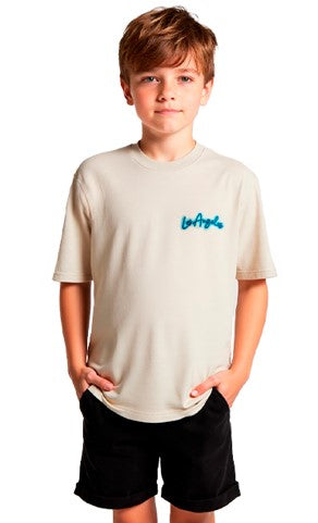 Camiseta Gsl Mangas Cortas Estampada Los Angeles Para Niños by Gsl