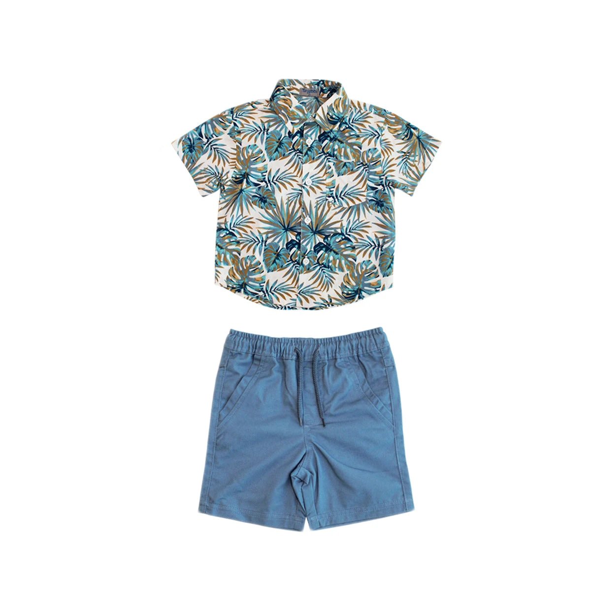 Conjunto Tiny Tots Mangas Cortas Palmeras 2 Piezas Para Niños by Tiny Tots