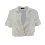 Blusa Milk & Honey Mangas Cortas Lisa Encaje Para Damas by Milk & Honny