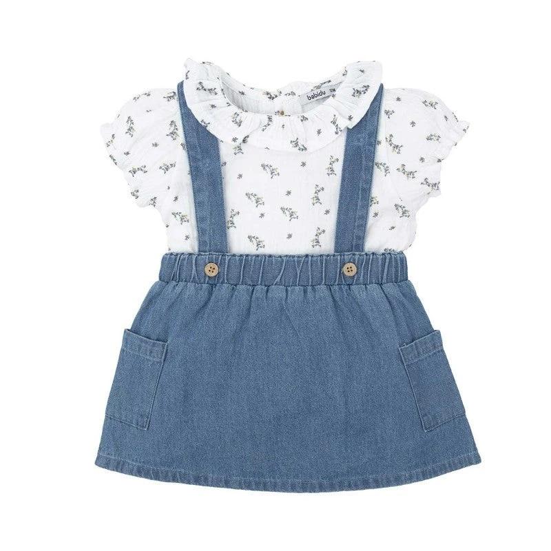 Conjunto Babidu Mangas Cortas Estampado P/ Niñas 42477 by Babidu