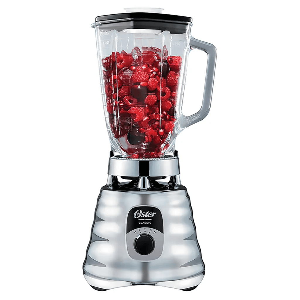 Licuadora Oster M/BLST4655 Clásica de 3 Velocidades con Vaso de Vidrio Cromo
