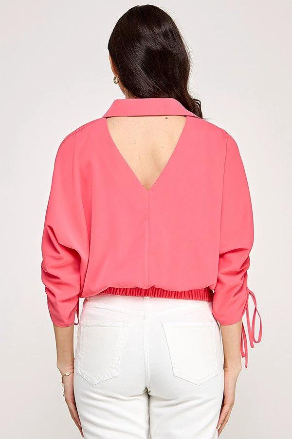 Blusa Milk & Honey Mangas 3/4 Estampada Para Damas by Milk & Honny