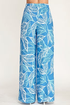 Pantalones Milk & Honey Pierna Ancha con Estampado de Hojas para Damas – vista 6