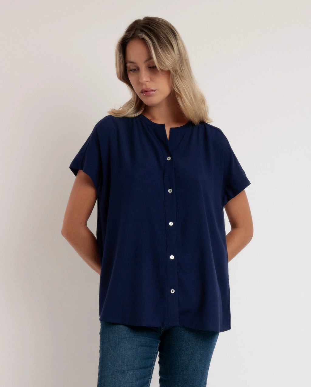 Blusa Admas Mangas Cortas Lisa P/ Damas by Admas