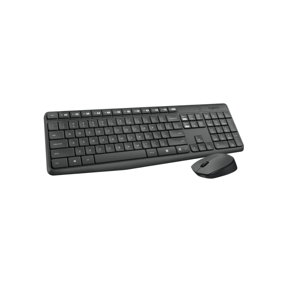 TECLADO/MOUSE LOGITECH MK235 SPA WIRELESS GRAY