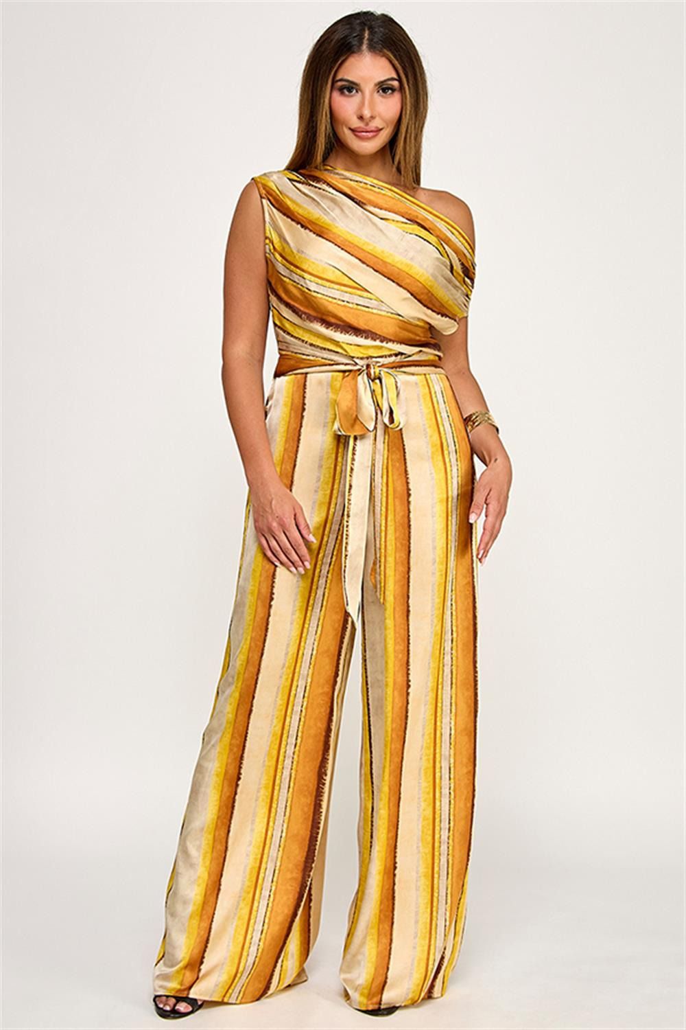 Enterizo Milk & Honey Rayas Con Lazo Para Damas by Milk & Honny