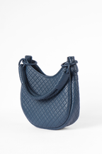 Saddle Shoulder Bag, Navy Blue