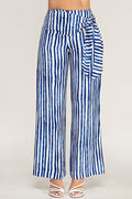 Pantalones Milk & Honey Rayas para Damas – BLUE