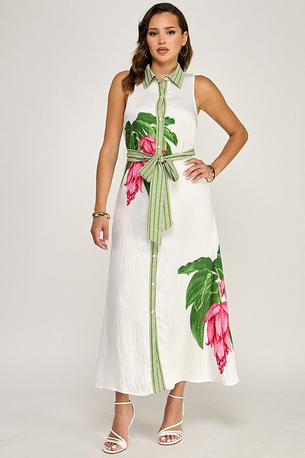 Vestido Milk & Honey sin Mangas Estampado para Damas