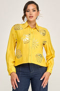 Blusa Milk & Honey Mangas Cortas para Damas – YELLOW