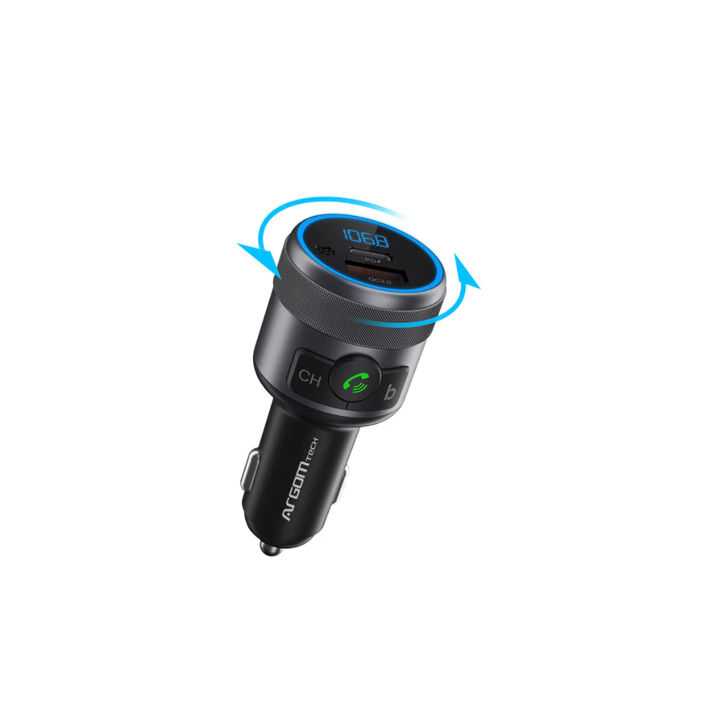ADAPTADOR ARGOM BLUETOOTH PARA CARRO / USB-QC 3.0 KIT