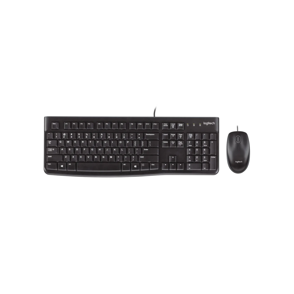 TECLADO/MOUSE LOGITECH MK120 ENG USB BLACK