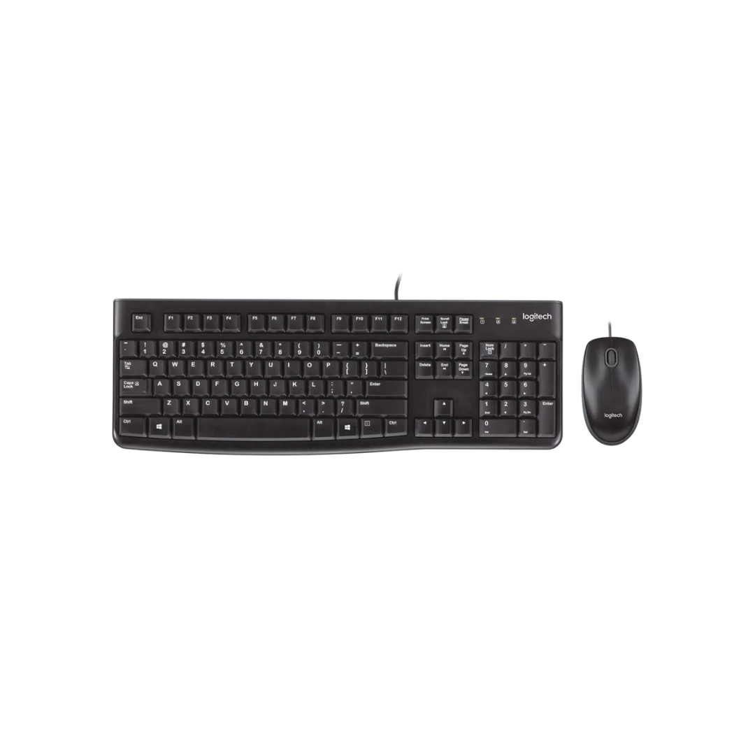 TECLADO/MOUSE LOGITECH MK120 ENG USB BLACK
