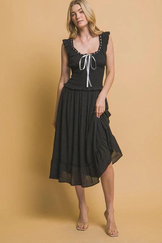 Vestido Love Tree Liso Largo Para Damas by Love Tree