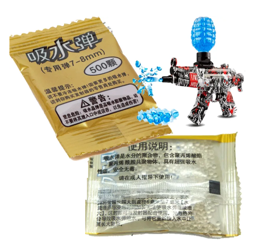 10 Pack 500 Bolas De Gel Hidrogel 7-8mm
