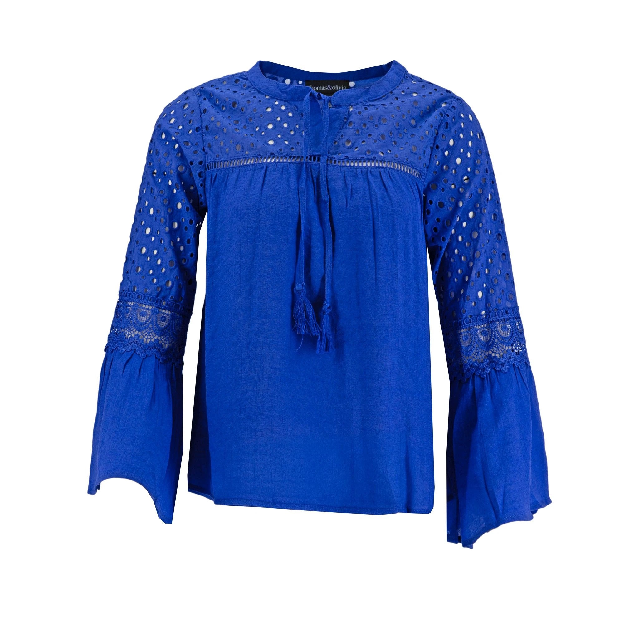 Blusa Thomas&olivia Mangas Largas Lisa Encaje Para Damas by Thomas & Olivia
