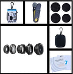 Lentes De Cámara Apexel 5 En 1 Kit 15X